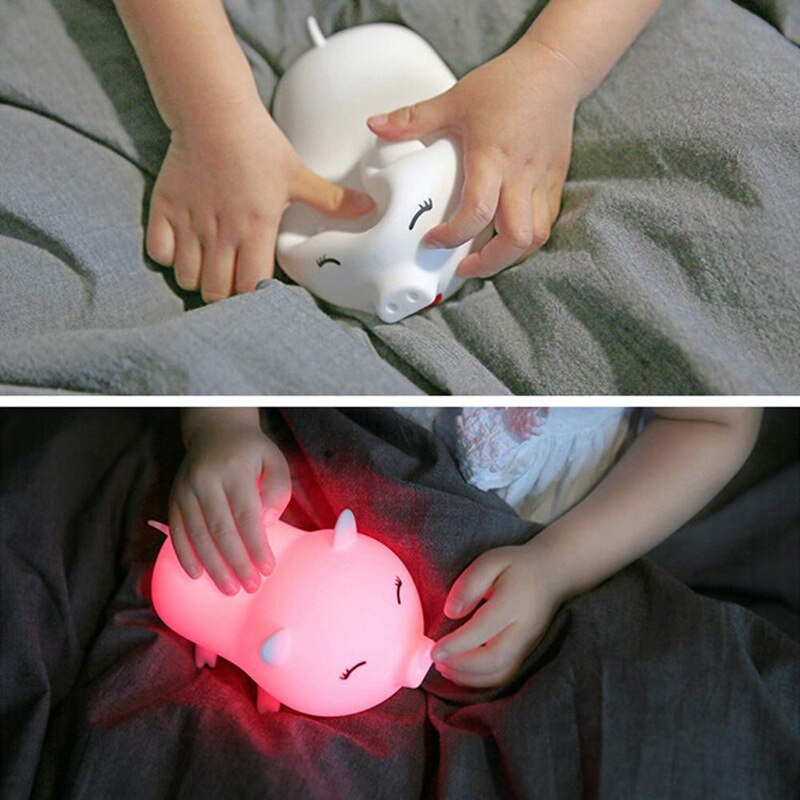 LED Doodle Pig Night Light Home Decoration Lights Atmosphere Lights Beautiful