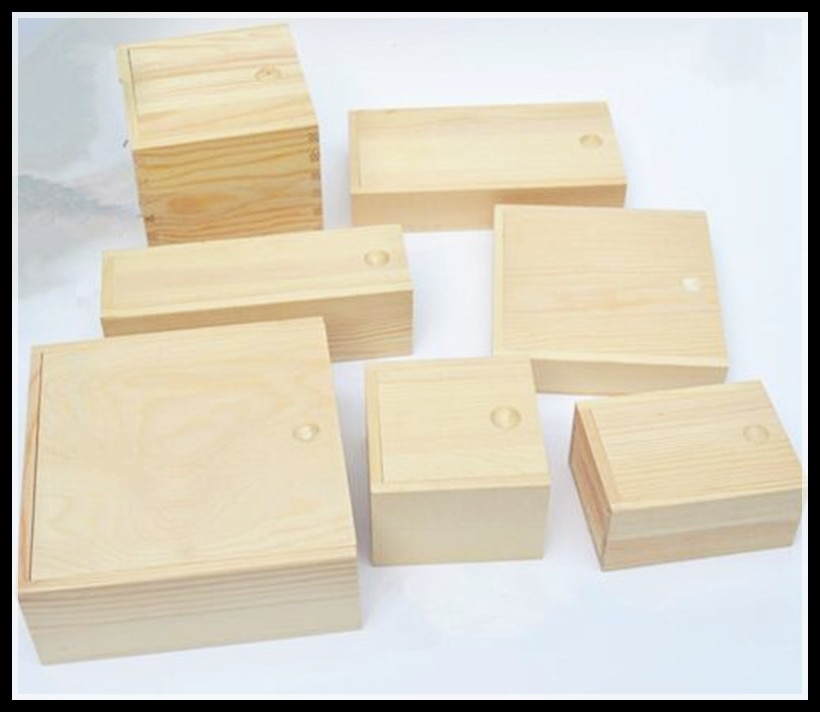 Special wooden box Desktop wooden storage box pull wooden box jewelry storage box