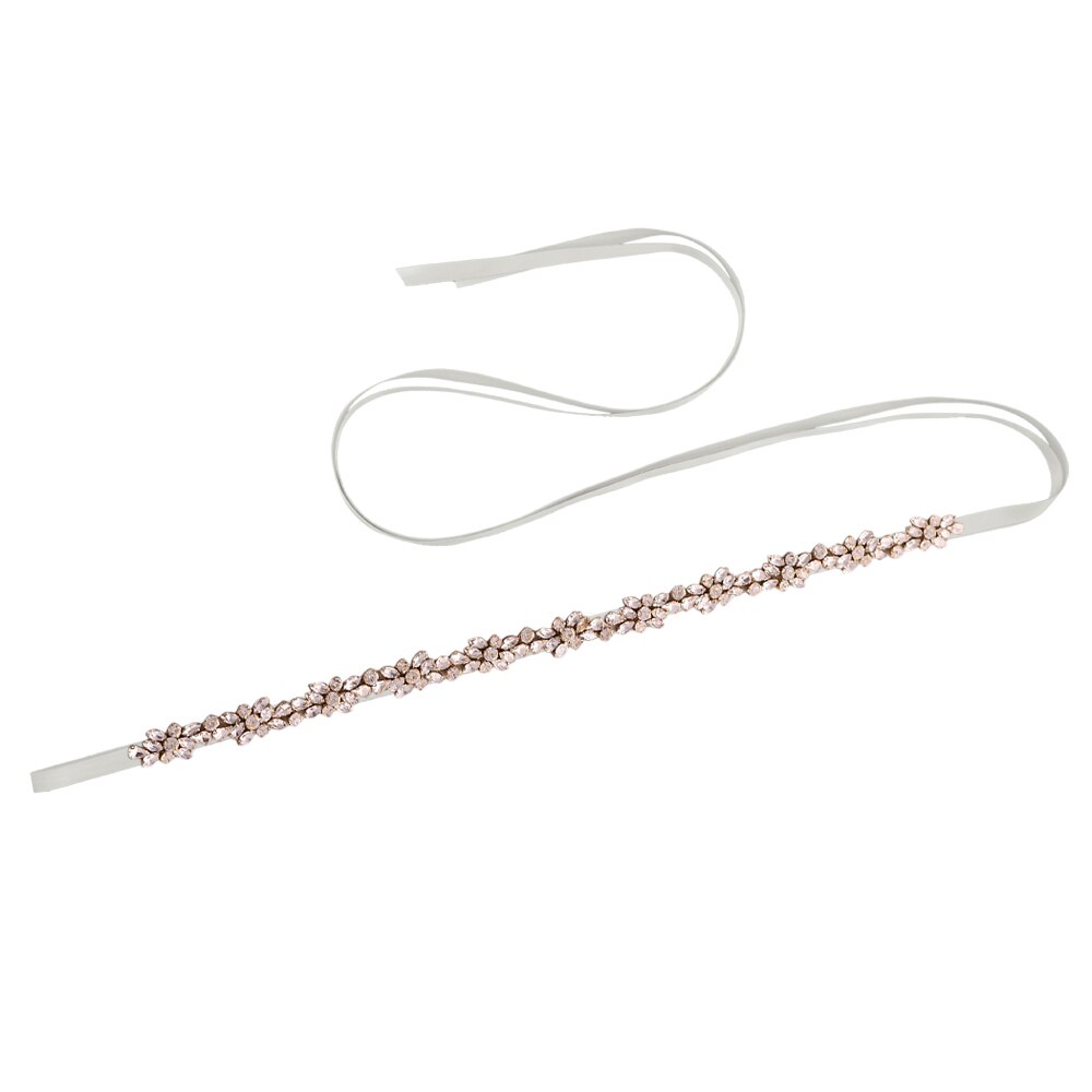 TRiXY S437-G cinturones de diamantes de imitación dorados para mujer, cinturón de cinta nupcial, cinturón de cintura nupcial, joyería, cinturón decorativo, cinturón de faja para chica: gray
