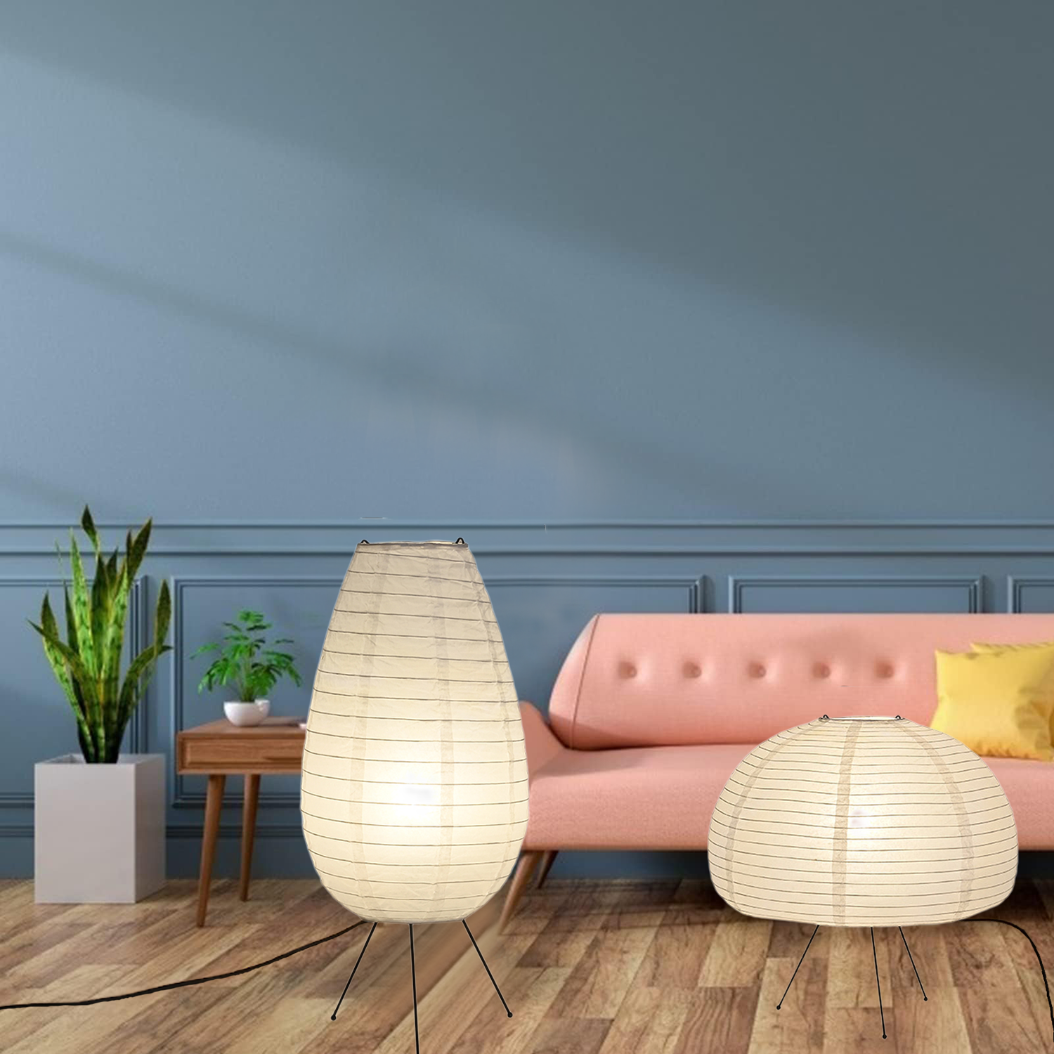 Nogy Noguchi Stijl Lamp Rijstpapier Vloerlamp Retro Creatieve Bedlamp Geschikt Voor Decoratie Van Studie/Slaapkamer/Woonkamer
