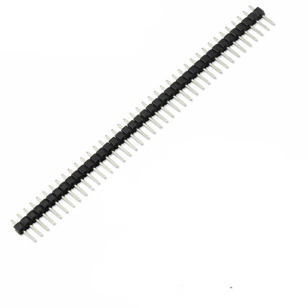 10pcs 40 Pin 1x40 Single Row Male 2.54 Breakable Pin Header Connector Strip for Arduino Black