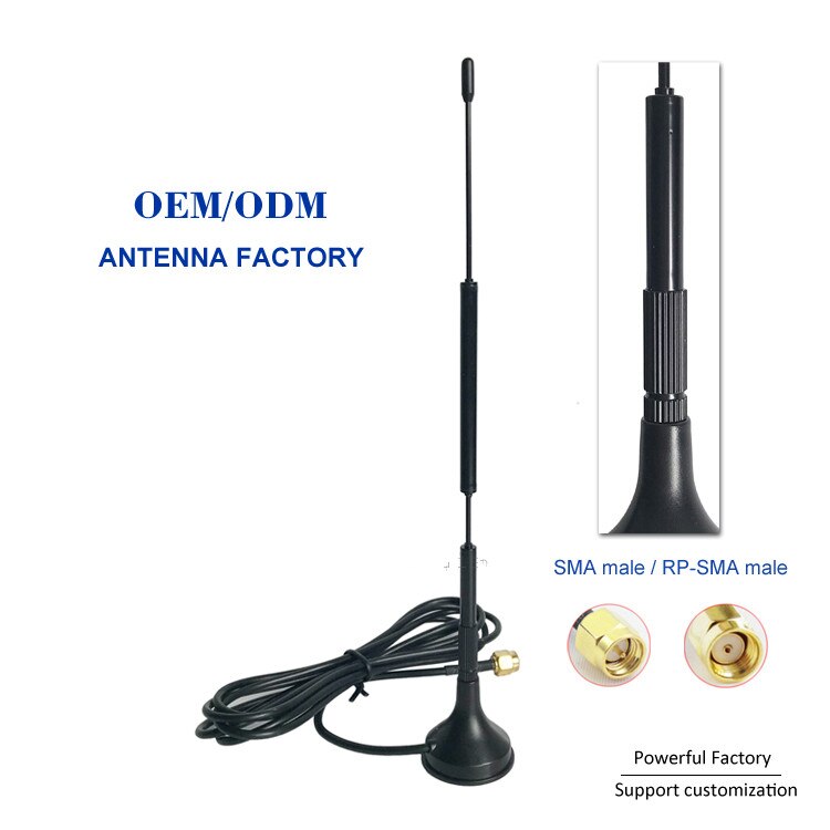 Antena de bombeo externa, 433,92 MHz, VSWR 1,2, Omni, helicoidal, 10dBi, 433MHz, antena magnética, 1 Uds.