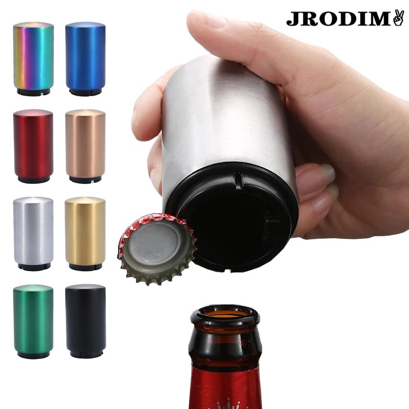 Automatic Beer Bottle Opener Stainless Steel Drinking Beverage Bottles Wine Openers Jar Opener Dining Bar Kitchen Gadgets