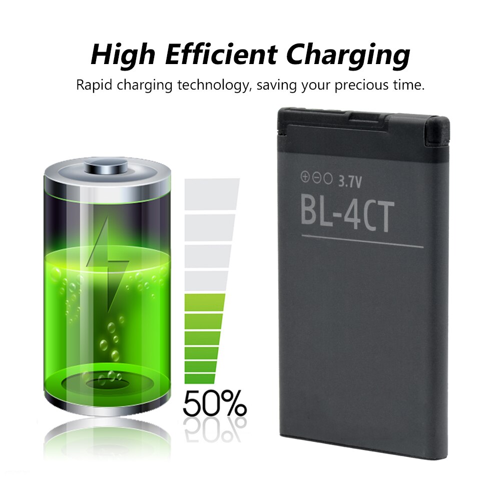 3.7v bl4ct bl -4ct bl 4ct 860 mah mobiltelefon batteri udskiftning til nokia 5630 7212c 7210c 7310c 7230 x3-00 2720f
