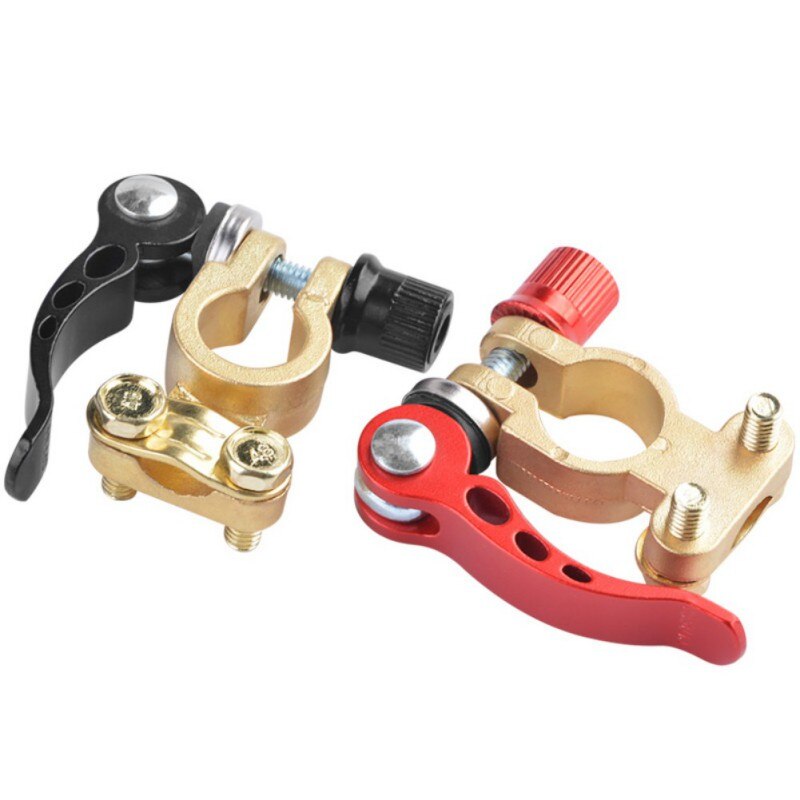 9x14 x2.5cm Pure Copper 2 Interface Battery Connector Practical Galvanized Brass Battery Connector Auto Parts #2