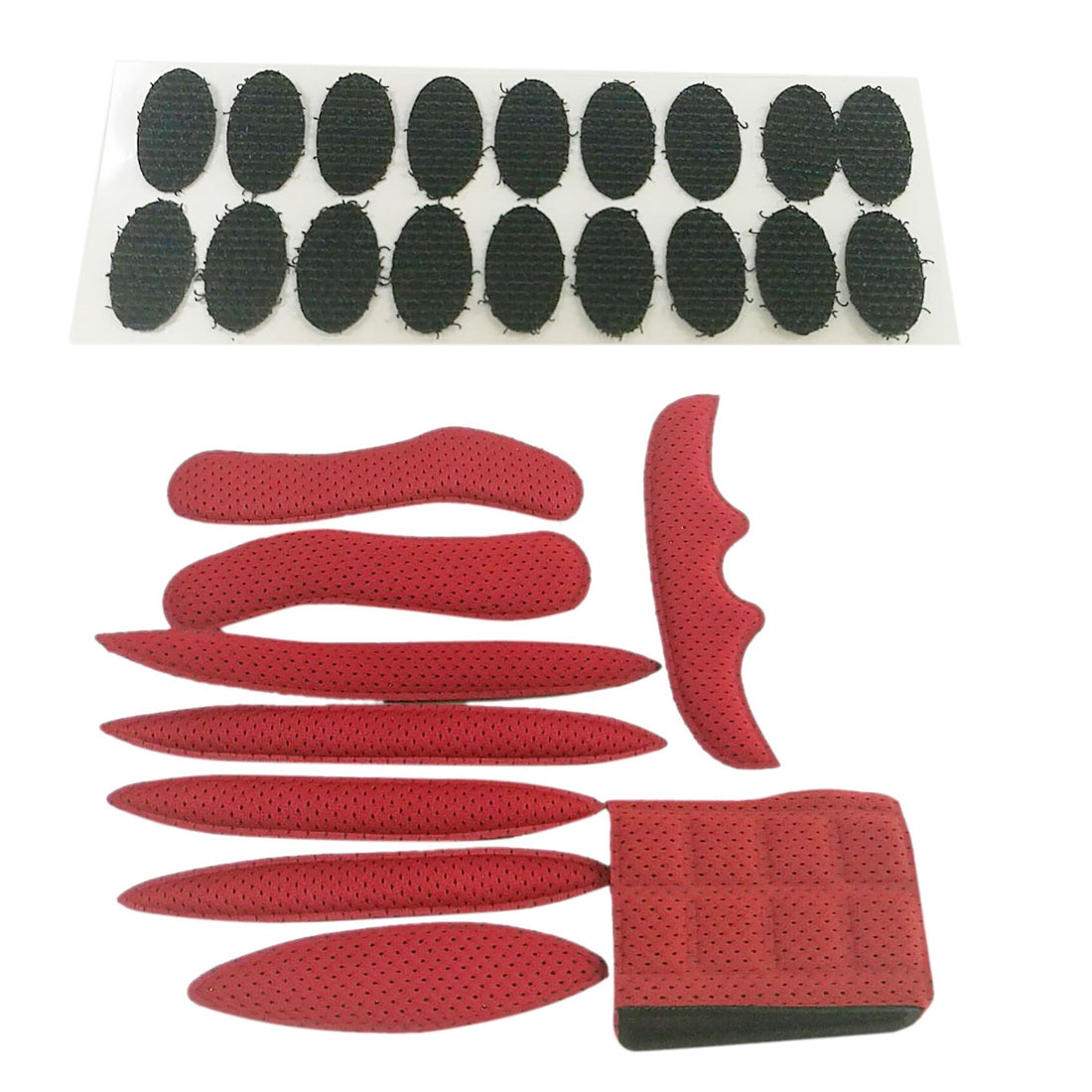 9Pcs Helm Padding Kit Fiets Vervanging Universele Foam Pads Set Met Lijm Stippen Voor Bike Motorcycle Fietshelm