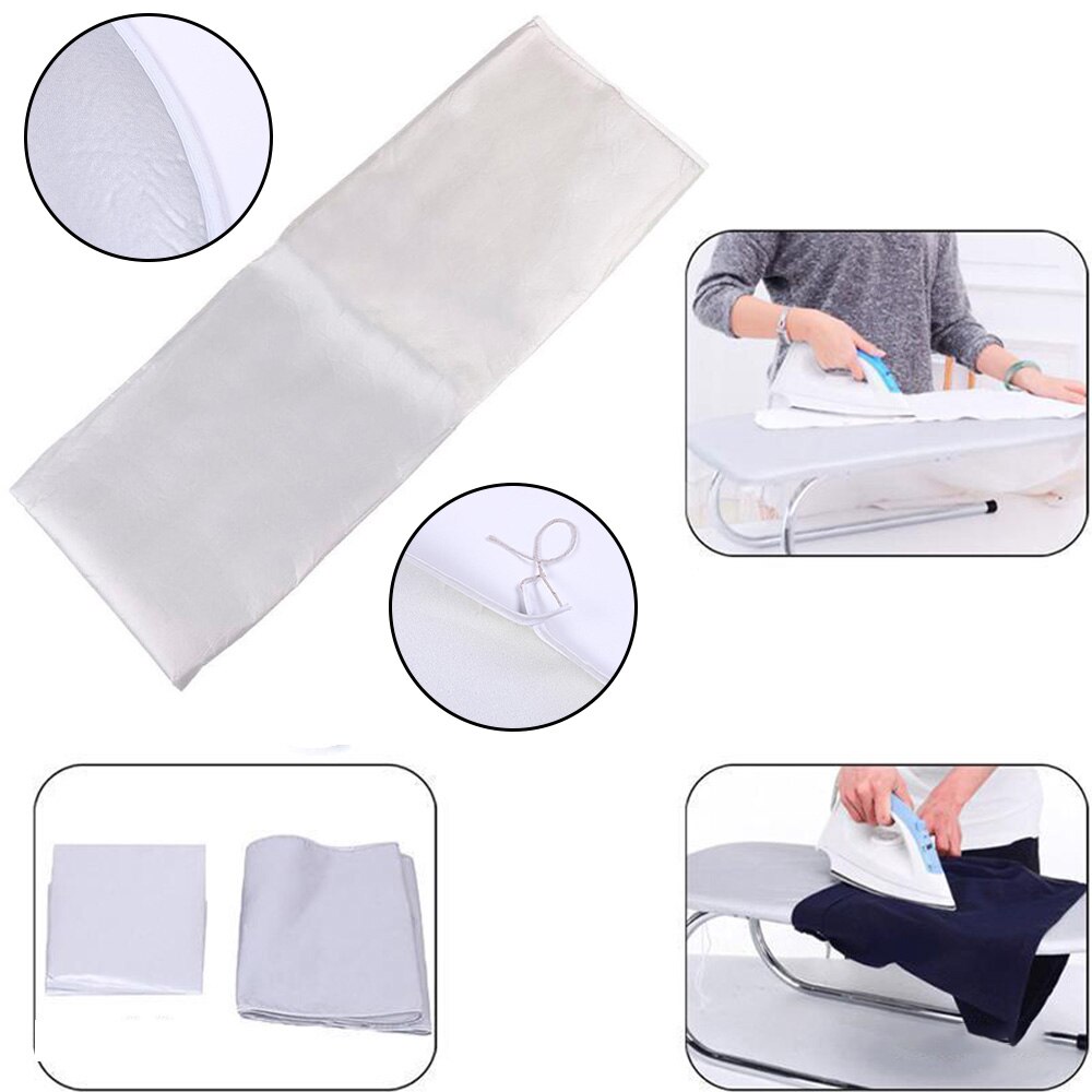 Ironing Board Cover Silver Coated Ironing Board Cover High Temperature Resistance Dustproof 130*50cm Heat Insulation