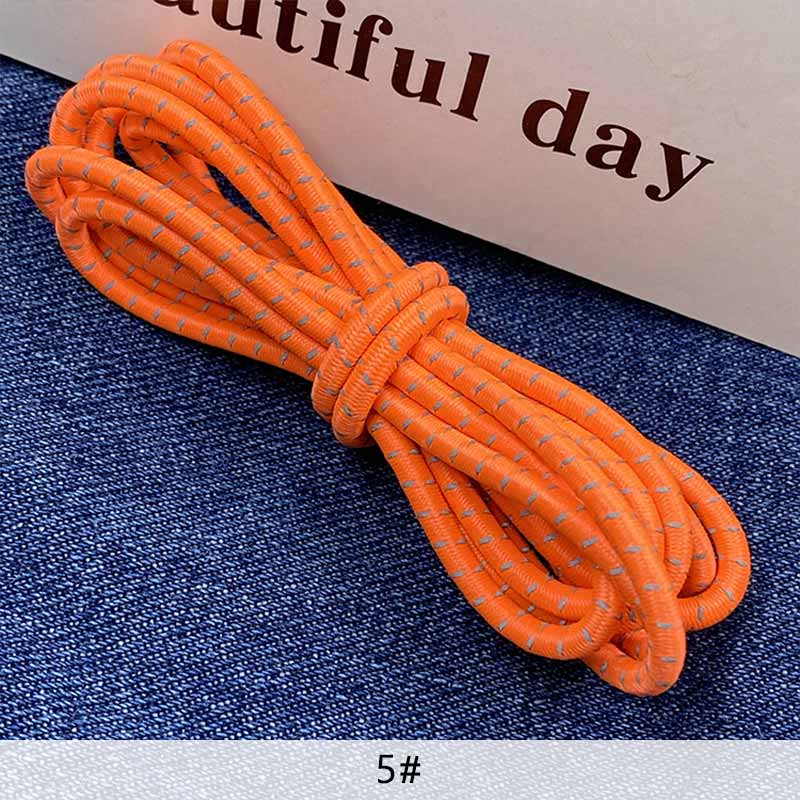 Cuerda Elástica reflectante de látex de 3mm, banda elástica luminosa para mochila de montañismo, cinturón decorativo, accesorios de ropa DIY: 5