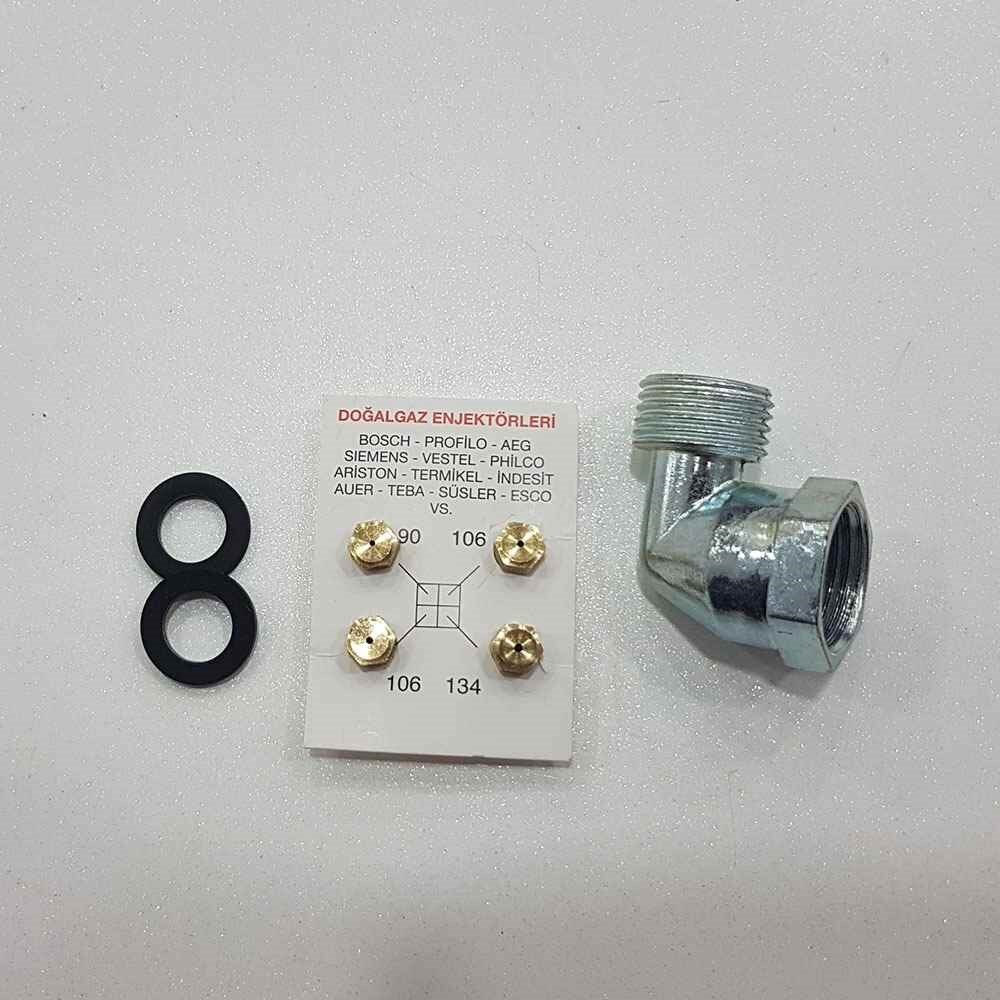 Natural gas Injector Cooker Nozzle, Elbow, Key, All In This Set