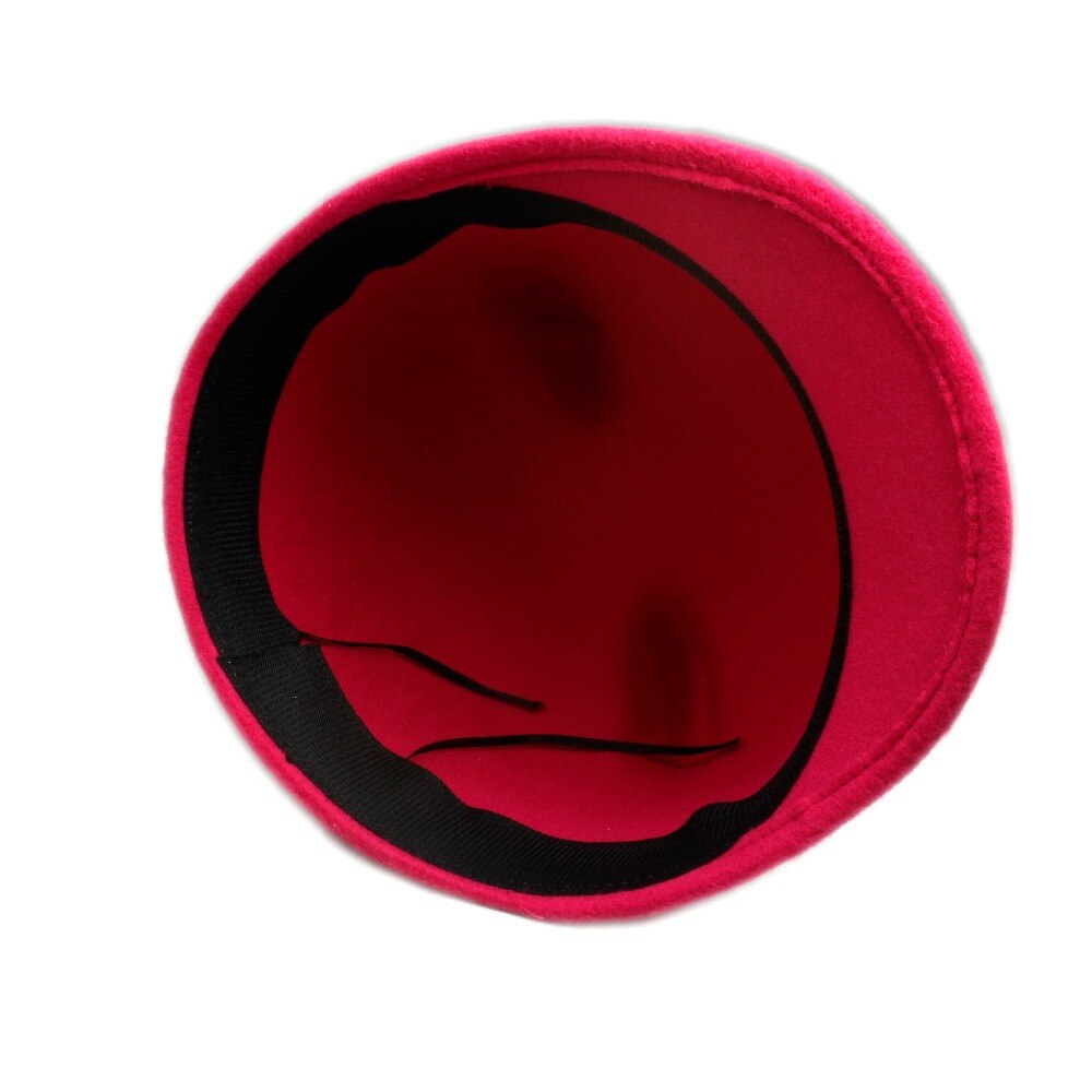 Chapeau Fedora pour enfant laine | Chapeau d'hiver pour filles, chapeau cornes de diable, oreilles de chat mignon, animal Derby Bowler joli bonnet taille 52-54CM