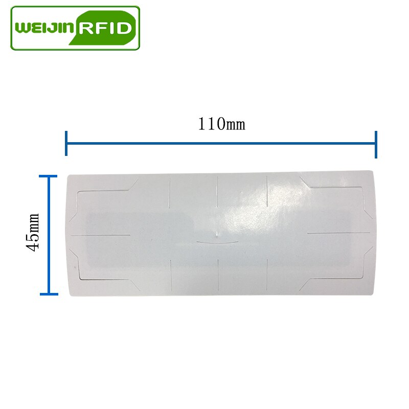 Etiqueta RFID UHF pegatina vehículo parabrisas EPC 6C 915m 868m 860-960M Alien Higgs3 anti-rasgado adhesivo pasivo imprimible Etiqueta RFID