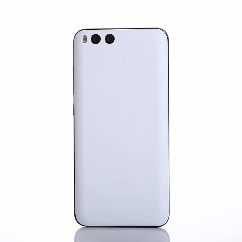 Funda de plástico mate para Xiaomi Mi 6, carcasa trasera para teléfono Mi6 Xiaomi6 pegamento para pegar: Blanco