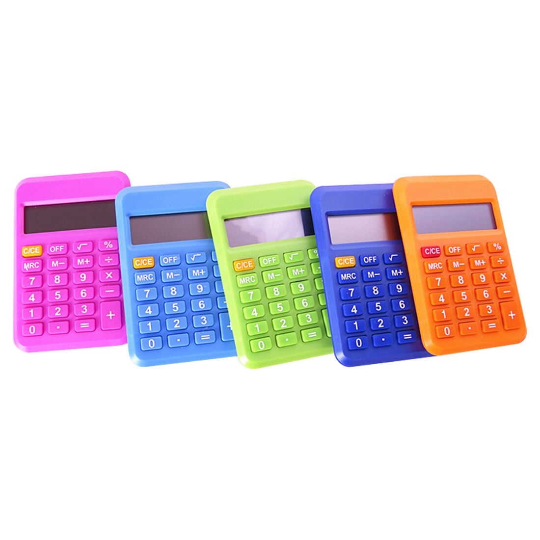 Mini Rekenmachine Student Elektronische Rekenmachine Draagbare Pocket Calculator Snoep Kleur Berekenen Kantoorbenodigdheden Willekeurige Kleur