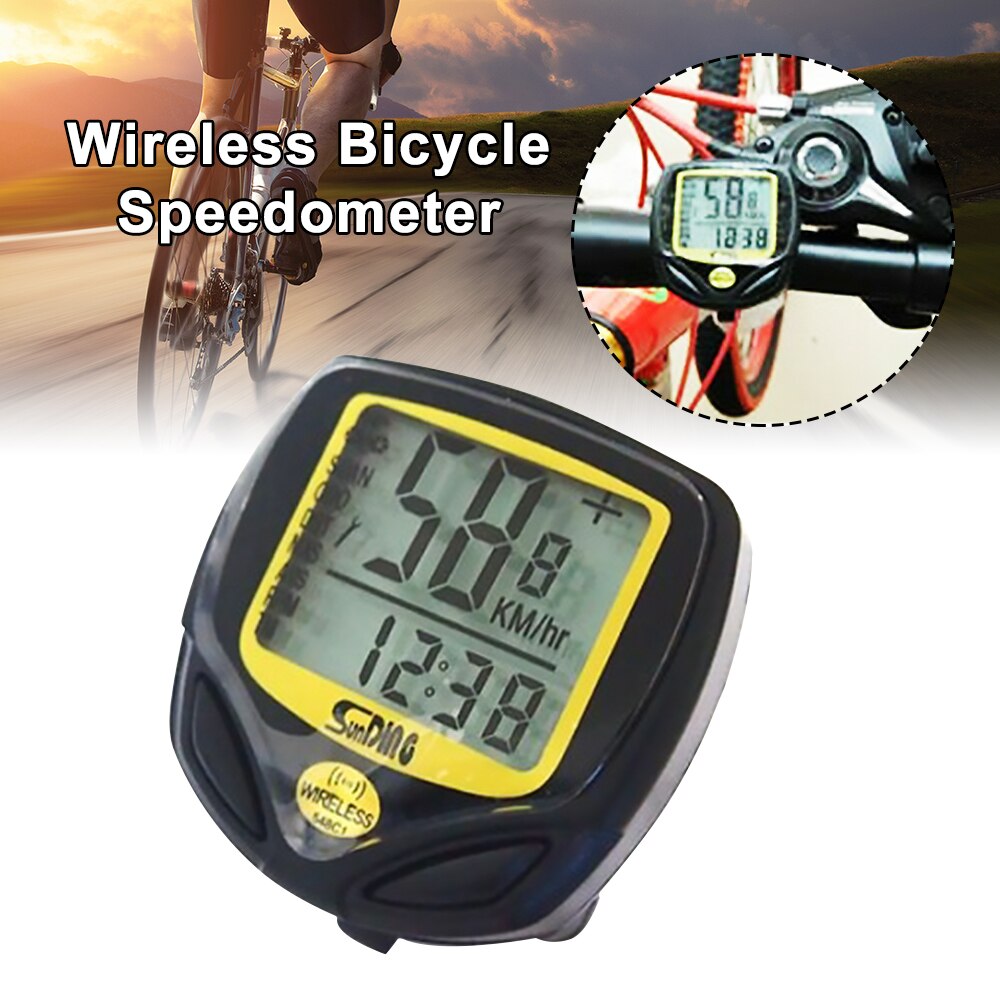 MTB Waterproof Cycle Bike Speedometer Wire/ Wireless Bicycle Meter Computer