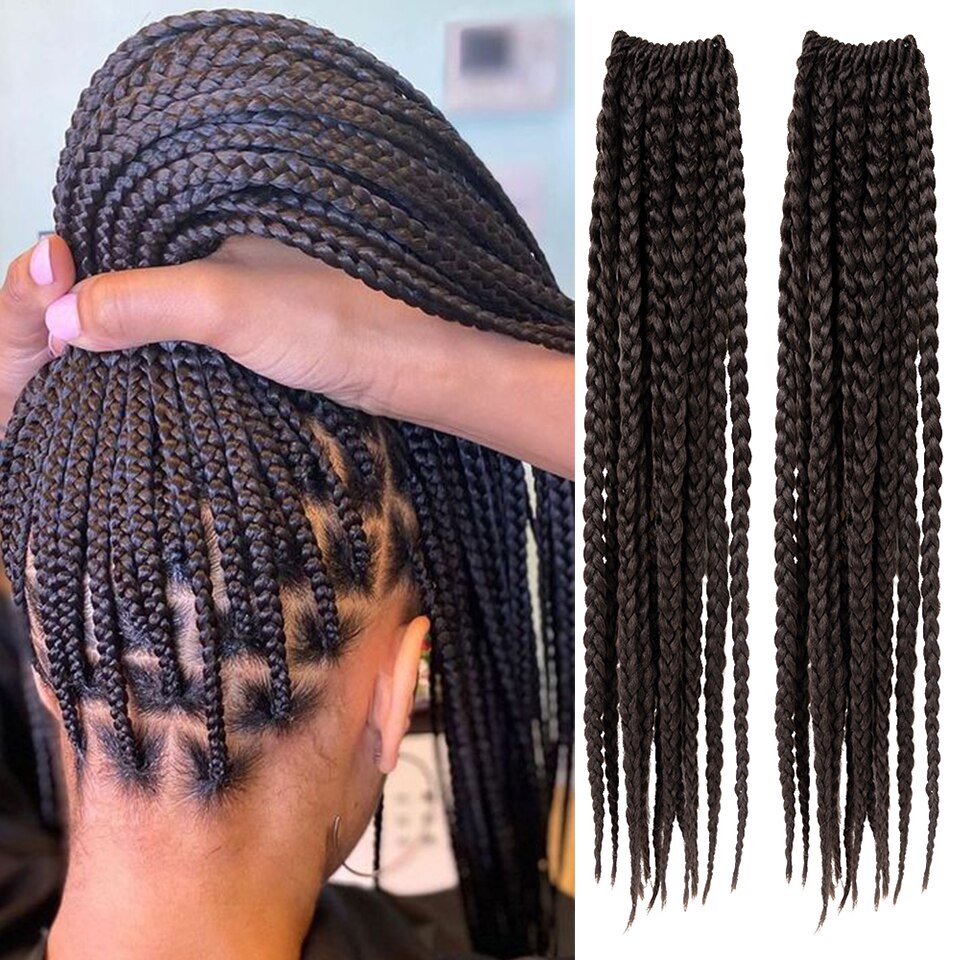 Tresses synthétiques au Crochet ombré rose arc-en-ciel, cheveux longs pour tresses africaines