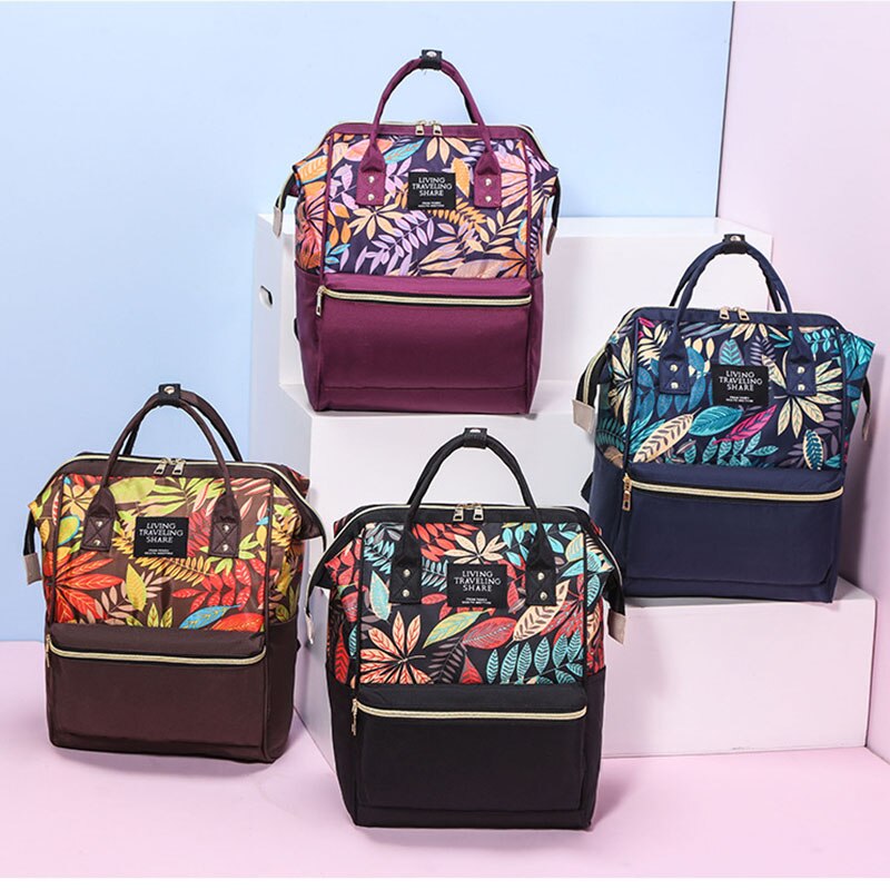Nylon Vrouwen School Tassen Dames Schouder Rugzakken Grote Capaciteit Mama Baby Verpleging Tassen Mode Vrouwelijke Zakelijke Laptop Rugzak