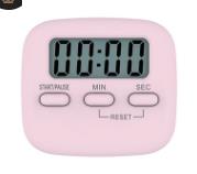 reminder student timer kitchen baking countdown timer: Pink