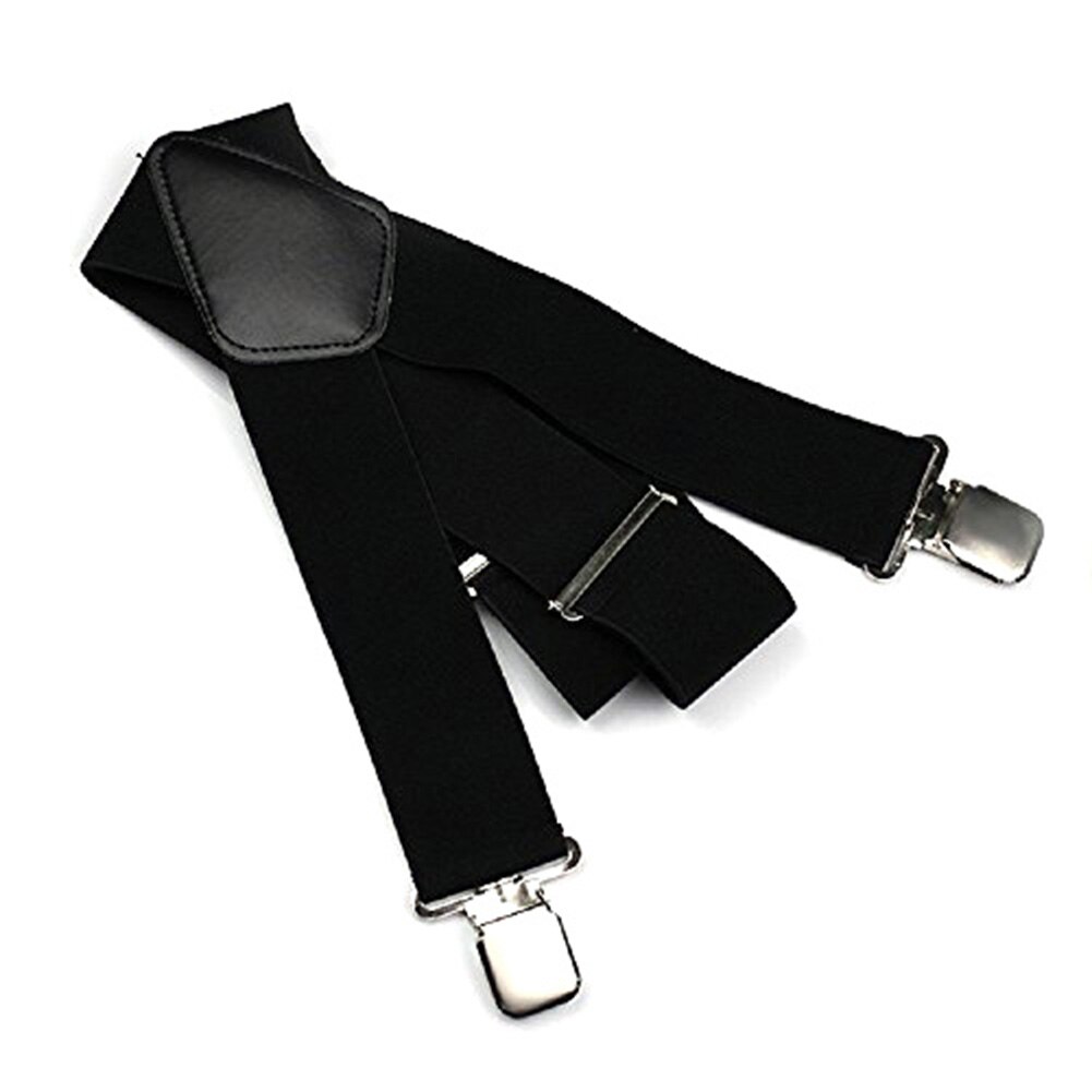 SALES! Adjustable Men Elastic Clip-ons X-Back Suspender Pants Wide Band Braces Strap