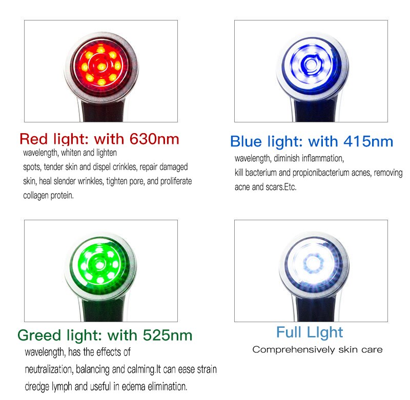 LED photon radio frequency radio frequency radio frequency EMS skin rejuvenation thin face firming massage beauty instrument