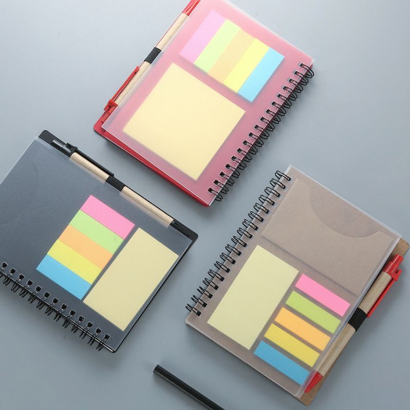 Sticky Notes Notepad Kawaii Stationery Diary Notebook with Pen School Office School Supplies Sticky Notes Notepad