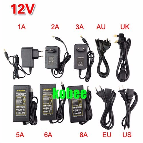 Ac dc adapter oplader  ac 100-240v til  dc 5v 12v 24v 1a 2a 5a 10 aswitch strømforsyning transformer til led strip lys cctv kamera