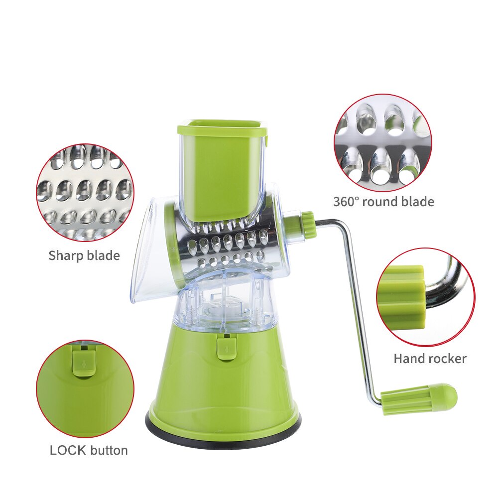 Manual Vegetable Cutter Slicer Multifunctional Round Mandoline Slicer Potato Cheese Kitchen Gadgets Kitchen Accessories