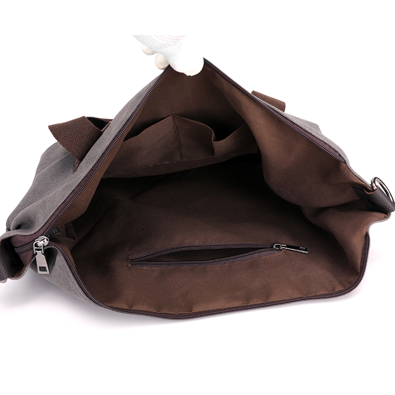 Vintage toile en cuir sac à bandoulière femmes sacs à main grande capacité décontracté sac de messager en cuir Patchwork fourre-tout Hobos sacs