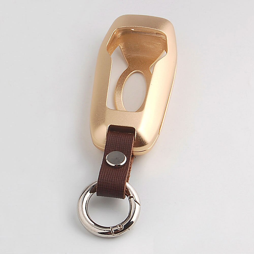 Aluminium Car Smart Remote Key Case 5 Knop Cover Voor FORD LINCOLN MKZ MKC MKX Met Sleutelhanger Sleutelhanger