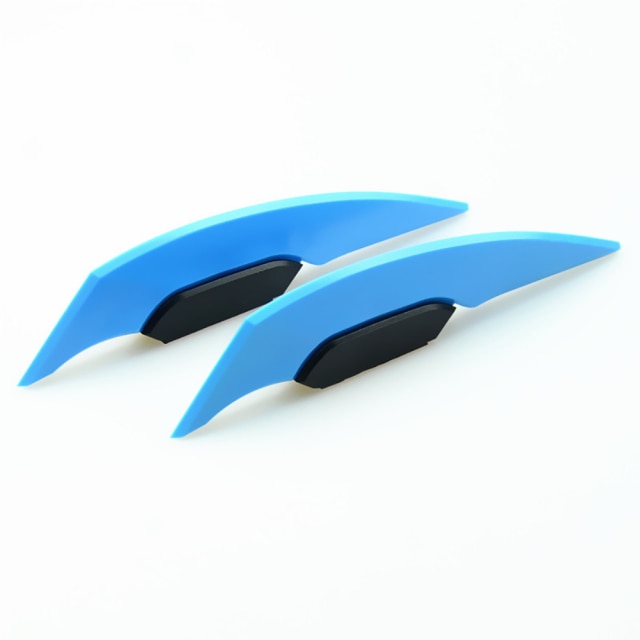 Alerón aerodinámico Universal para motocicleta, pegatina de decoración para Moto, Scooter, 1 par: Azul cielo