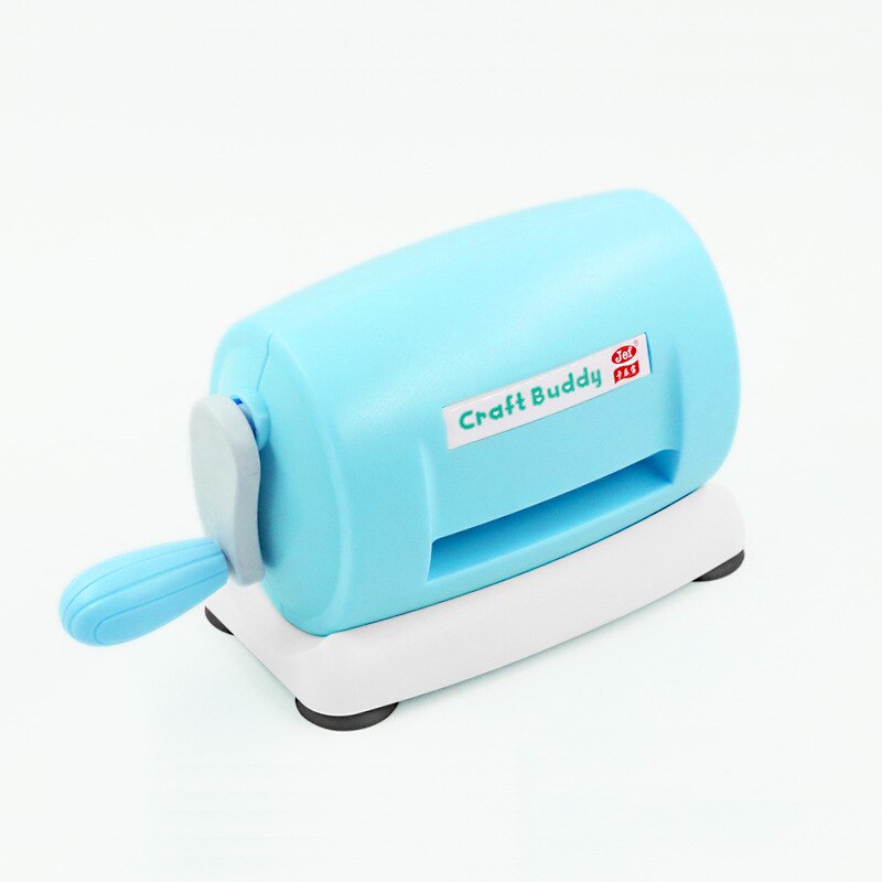 Máquina troqueladora de plástico para manualidades, herramientas de corte de álbum de recortes, práctica, bricolaje: Azul