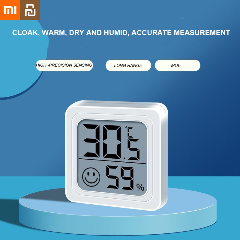 Xiaomi Youpin Thermometer Digitales Feuchtigkeitsmessgerät LCD-Bildschirm Hochpräzises Thermometer Feuchtigkeitssensor Mini tragbarer Testtisch