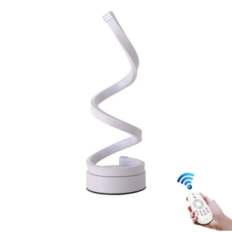 Lámpara de mesa Espiral de LED para el hogar, sala de estar, dormitorio, iluminación, luz de noche