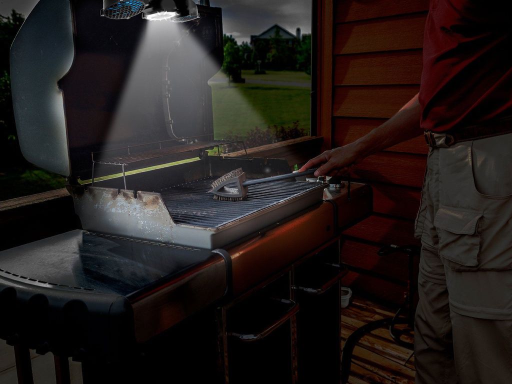 Night Barbecue Scherper Beeld Draagbare/Verstelbare 12-Led Bbq Grill Light & Fan Accessoires Bbq Gereedschap