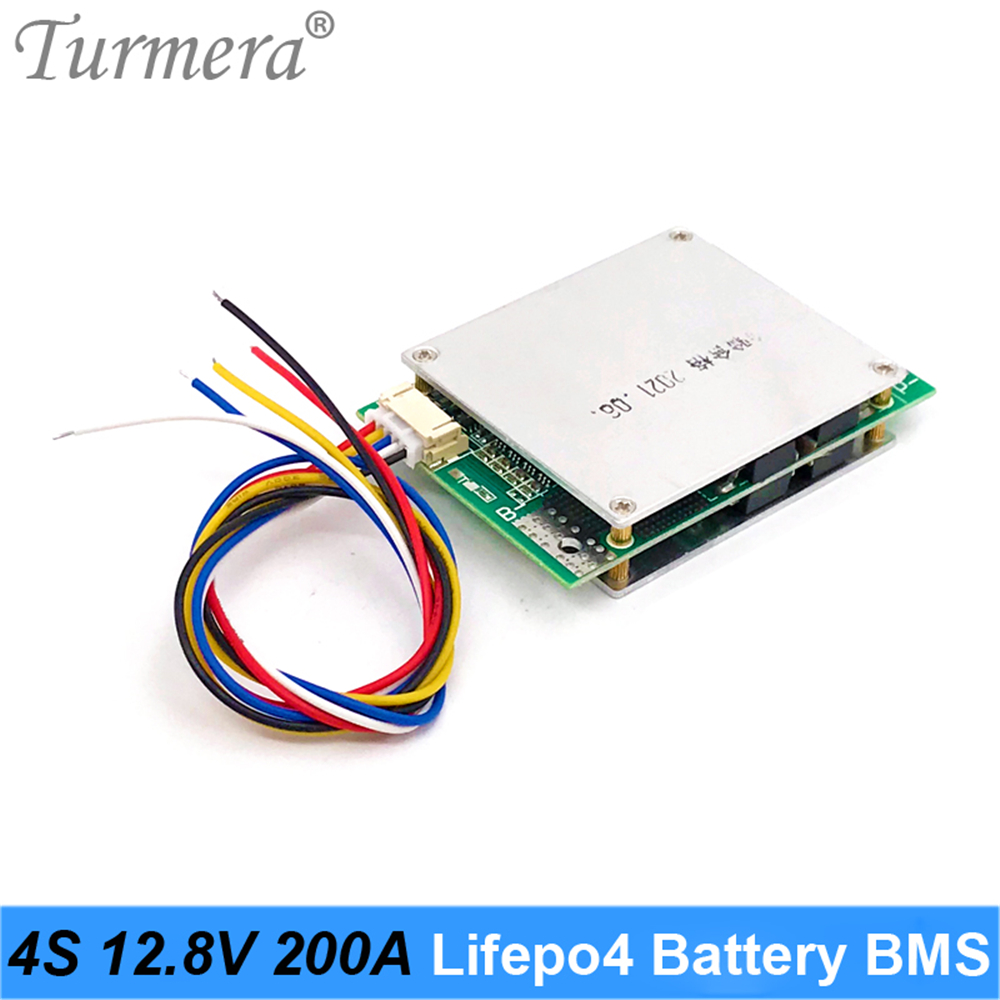 Turmera 4S 12.8V 200A 280A 320A Balance Lifepo4 Battery BMS Protect Board Use in 3.2V 100Ah 200Ah 280Ah 320Ah Lifepo4 Batteries: black