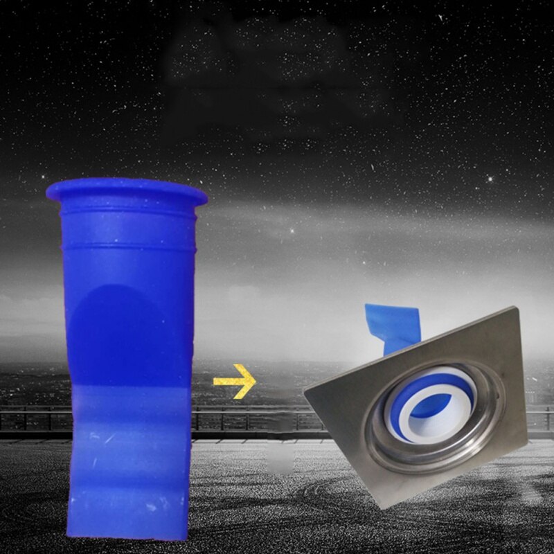 Bathroom Shower Silicone Floor Drain Backflow Preventer Waterless Trap Seal One Way Drain Sewer Core 50mm Kitchen Accessories