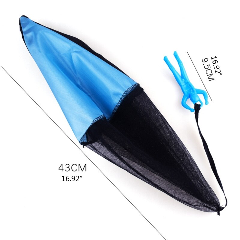 6 Stks/set Multi-color Vierkante Strand Hand Gooide Speelgoed Vliegende Parachute Pop G2AE
