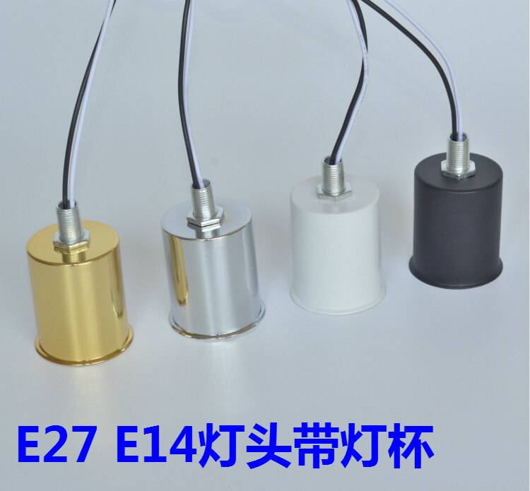 Portalámparas pequeño E14 E27 de cerámica de alta temperatura con rosca para lámpara de techo, lámpara de pared, candelabros, accesorios de iluminación para bricolaje