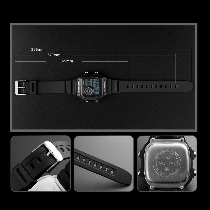 SKMEI LED Digitale Horloge Mannen Waterdicht Alarm Chronograph Heren Horloges Topmerk Luxe Sport Horloges Voor Mannen Horloges