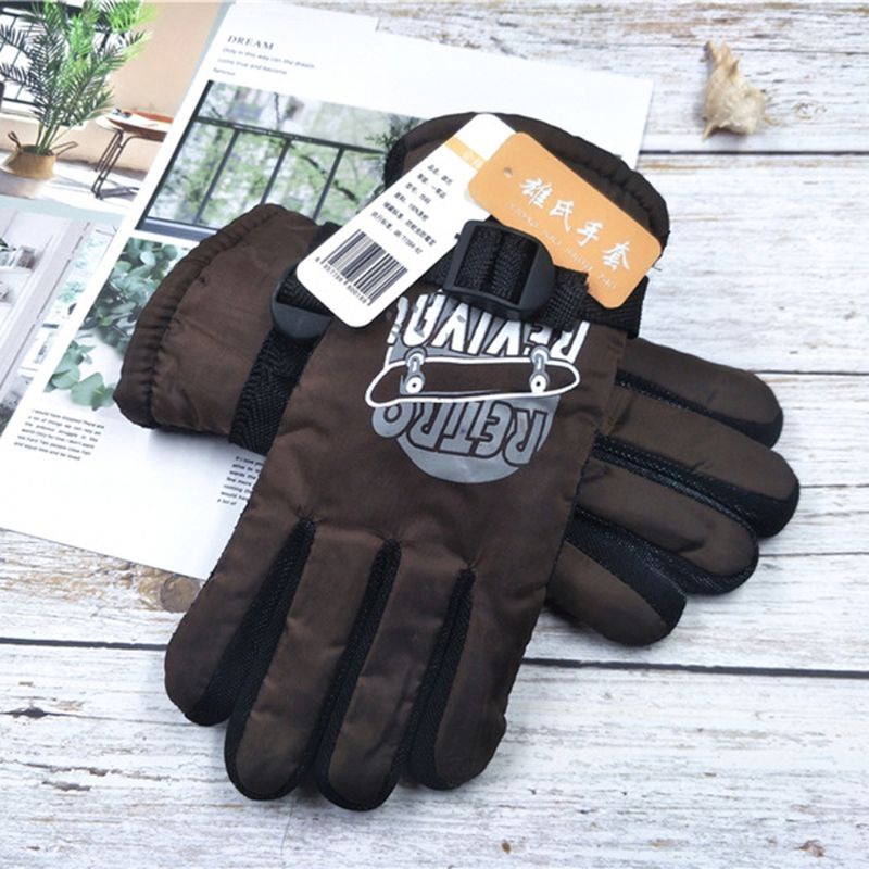 Guantes de invierno para niños, guantes impermeables para Snowboard, guantes para niños, mitones para el exterior