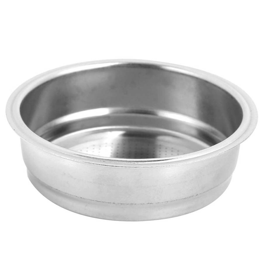 Filtre à café réutilisable en acier inoxydable, monocouche, 51mm, Machine à café, passoire, bol, adapté aux fournitures de café en argent