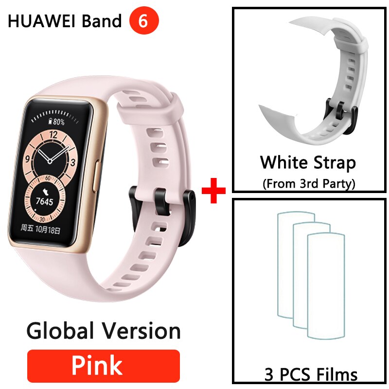 HUAWEI BAND 6 Smartband 6 Blood Oxygen 1.47" AMOLED Long Battery Life Fast Charging Heart Rate Monitoring