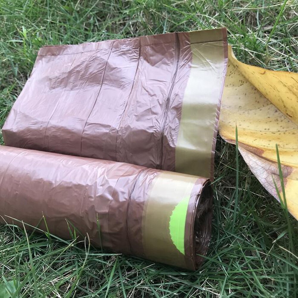 Biodegradable Garbage Trash Bag Home Kitchen Dustbin Bin Drawstring Solid Eco-friendly Bag Environmentally Degradable Portable