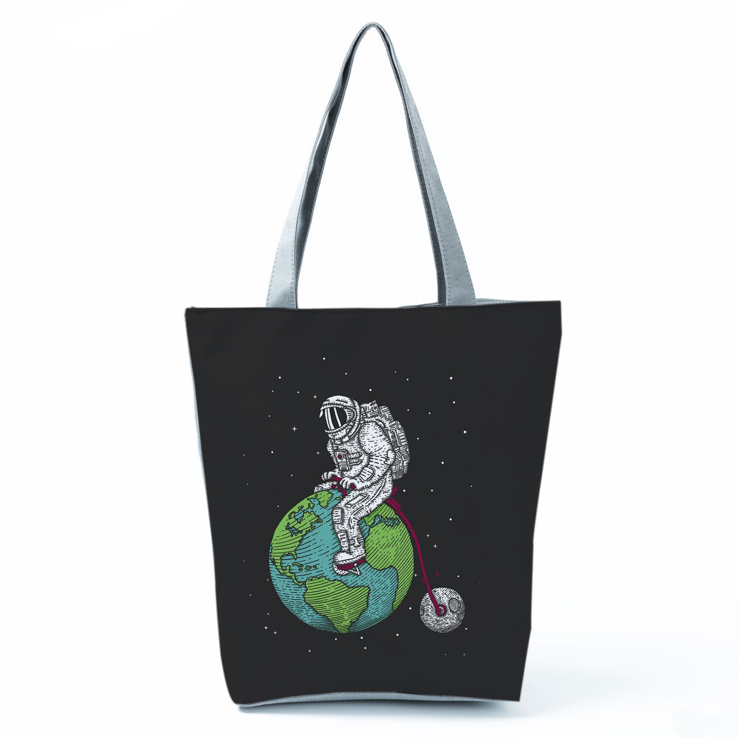 Bloemen Daisy Gedrukt Handtassen Eco Herbruikbare Shopping Bag Tote Hoge Capaciteit Vrouwen Schoudertas Oranje Reizen Strand Opbergtas: hl0188 Handbag