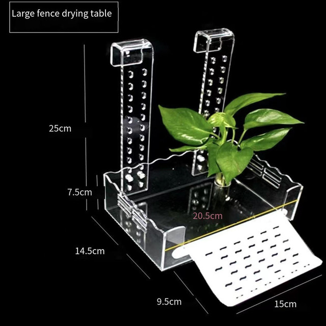 Wall-mounted tortoise terrace climbing frame deep water fish tank floating platform lying platform climbing ladder high water le: L