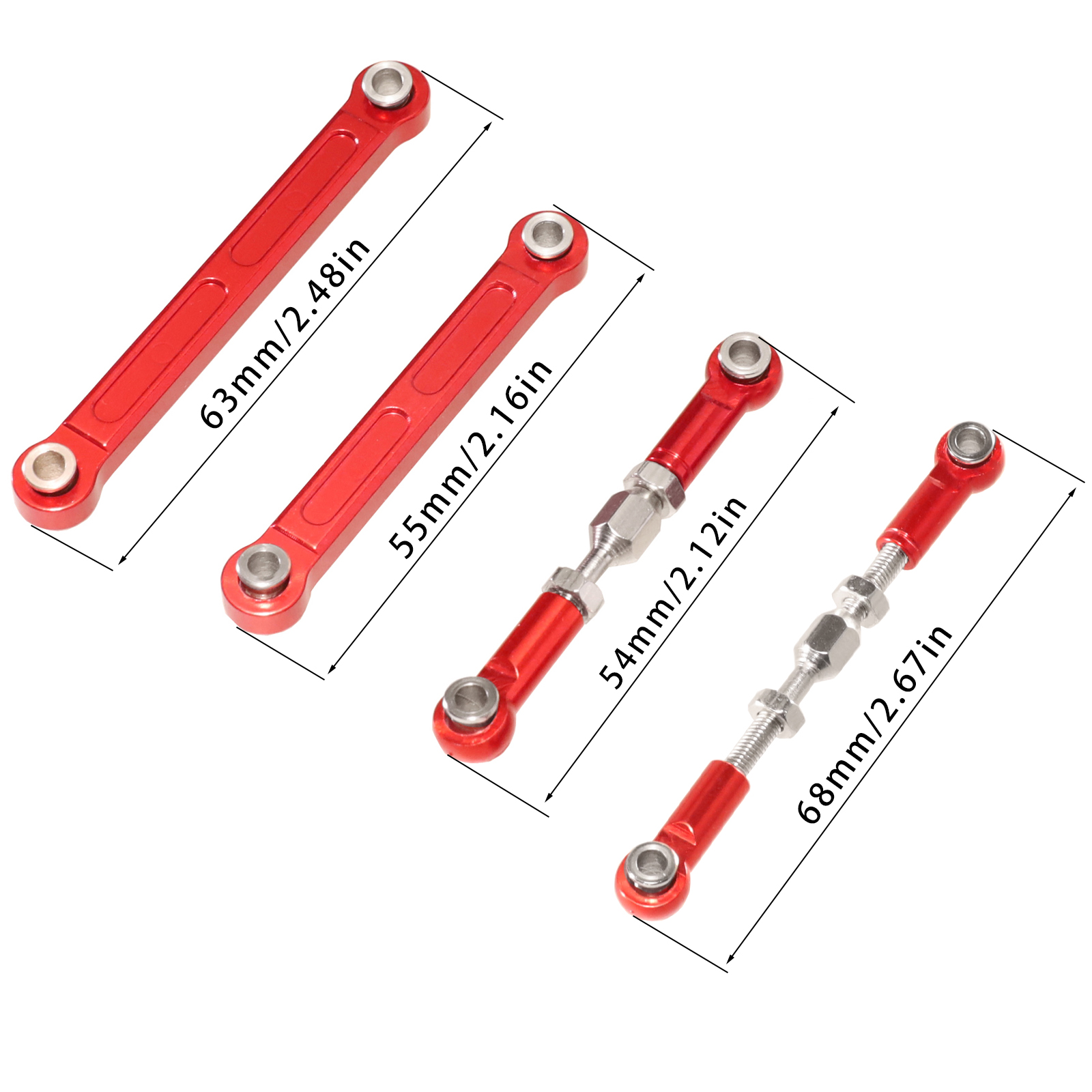 Wltoys 144001 144010 124016 124018 124007 124017 124019 124008 124007 124010 RC coche de control remoto piezas de varilla de mejora de metal