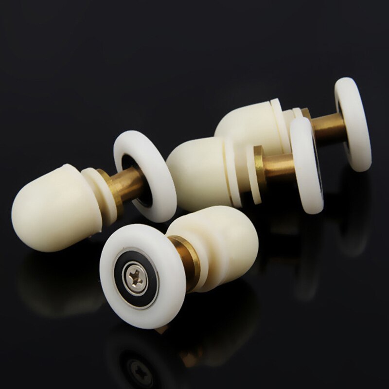 8 stuks 2m deursrollen voor onder en boven de douchedeur, rol/loper/wiel vervangende douchedeur met enkel wiel