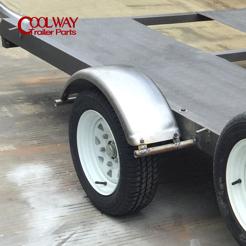 Fits 16Inch Wheels Fenders Natural Steel Trailer Mudguard Price for Pair Parts Accessories Components