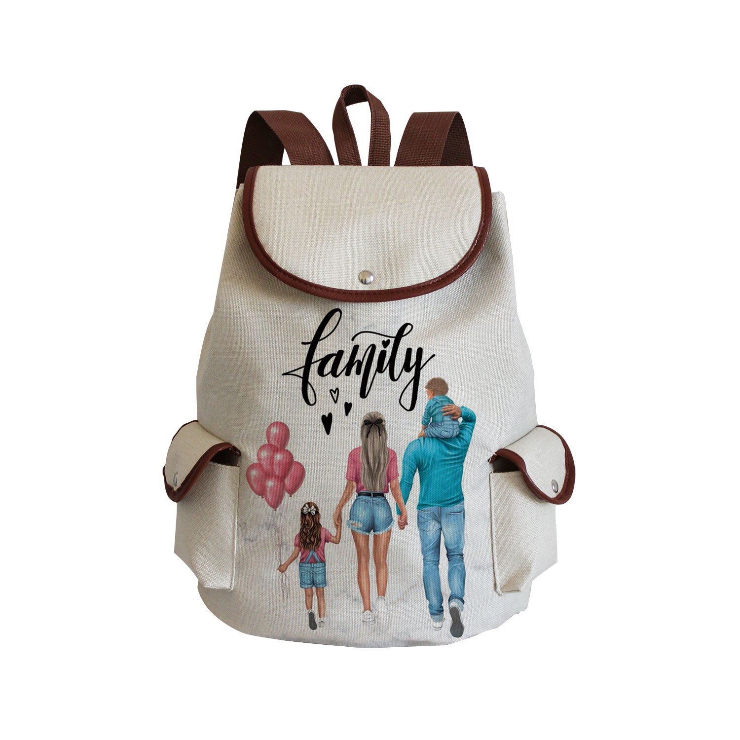 Large Capacity Drawstring Backpack Women Preppy Style Cartoon Super Mom Life Momlife Mama Mama Portable Linen Backpack Book Bag: sj3023 Mom Bag