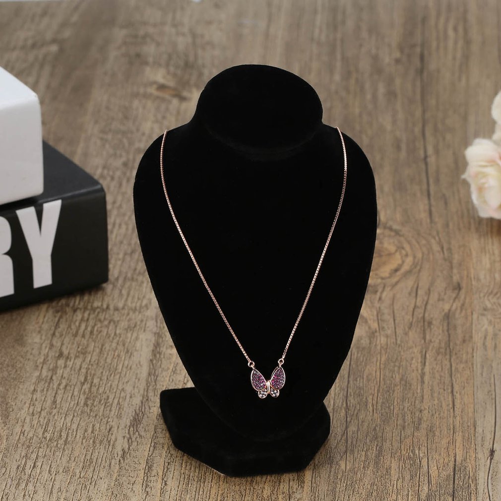 Trwały czarny manekin naszyjnik biżuteria ekspozytor robić wisiorków stojak uchwyt pokaż udekoruj bransoletka Organizer biżuterii