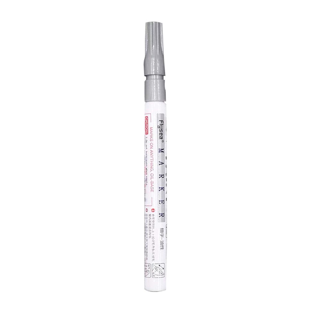 Bildæk maling tusch vandtæt bil maling pen ridse reparation pen remover maling maling tusch pen biltilbehør: Sølv